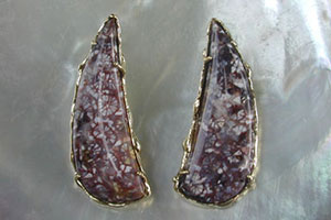 Antiguanite 'Ice Flower' Earrings